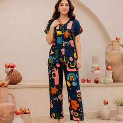 Women’s Abstract Printed Co-Ord Set