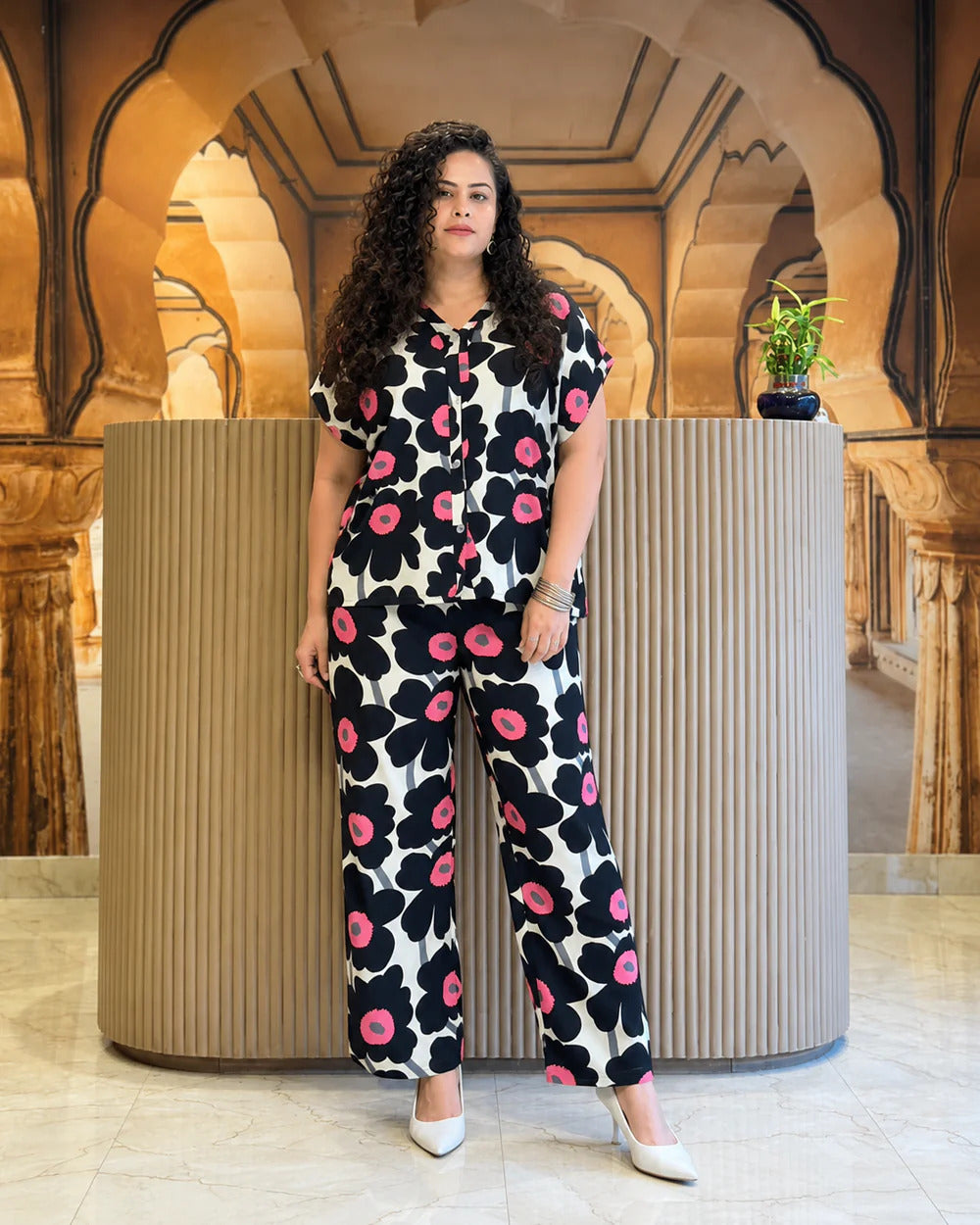 Noir Bloom Luxe Co-Ord Set