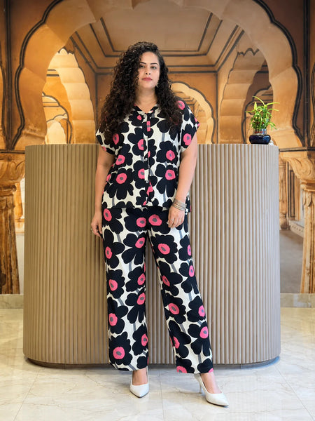 Noir Bloom Luxe Co-Ord Set