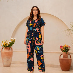 Women’s Abstract Printed Co-Ord Set