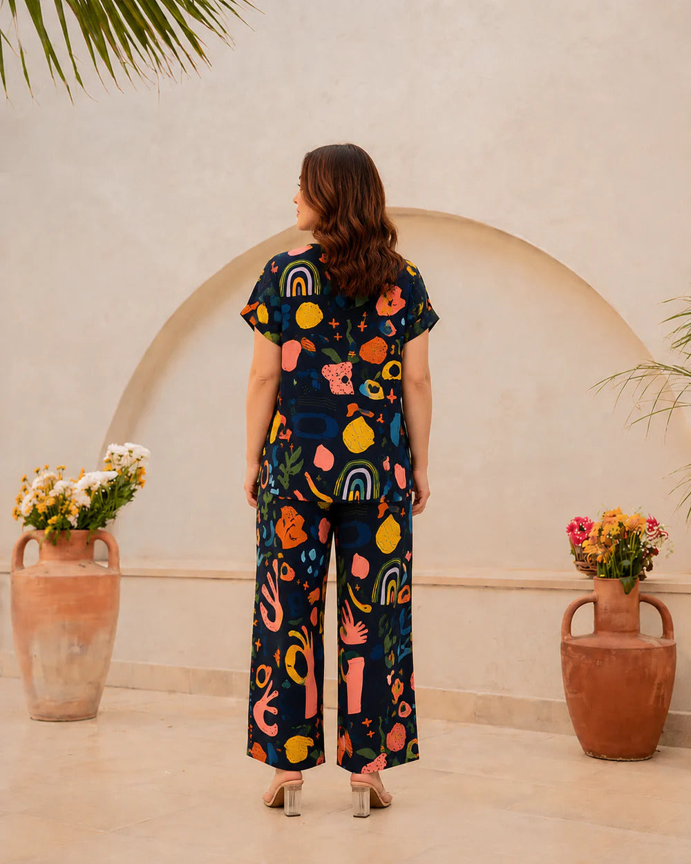Women’s Abstract Printed Co-Ord Set