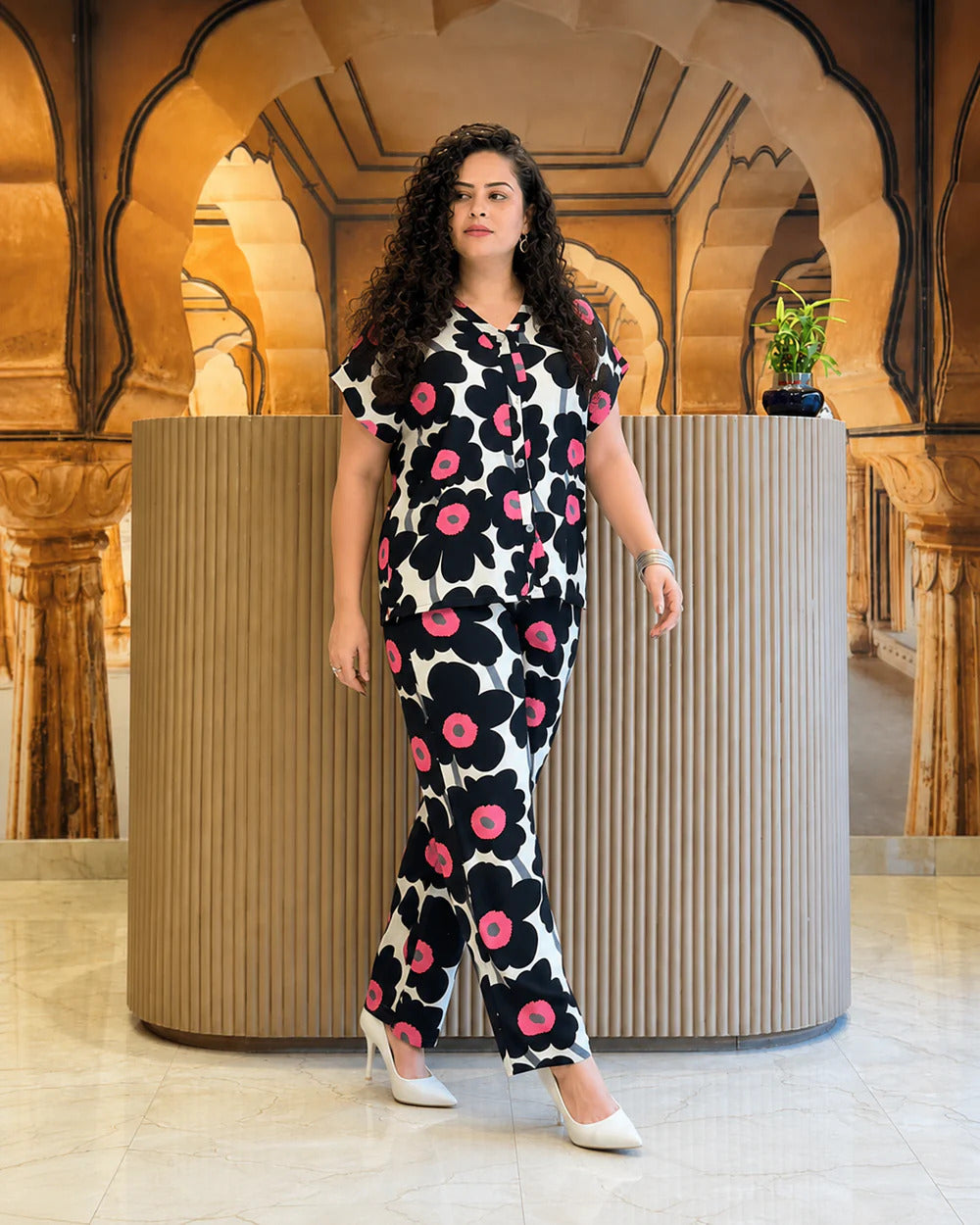 Noir Bloom Luxe Co-Ord Set