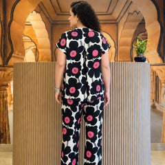 Noir Bloom Luxe Co-Ord Set