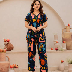 Women’s Abstract Printed Co-Ord Set