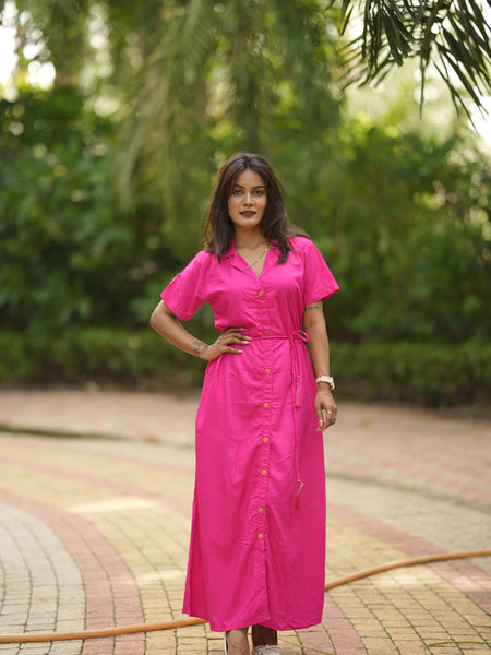 Midi Dress -Pink