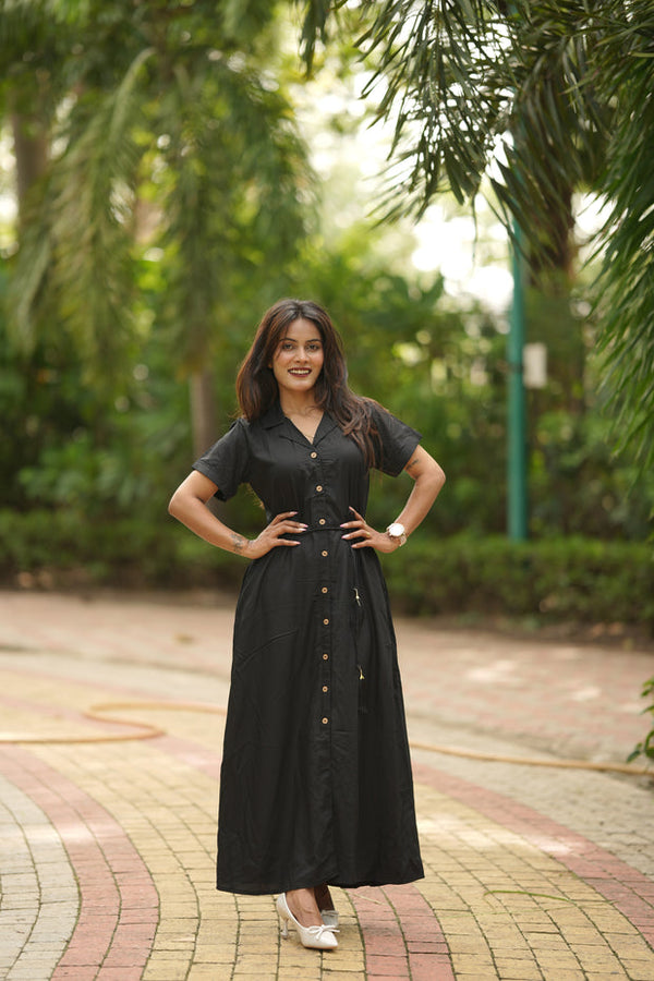Midi Dress -Black