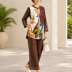 Elegant Floral Printed Co-Ord Set