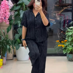 Designer Pure Linen Co-ord Set
