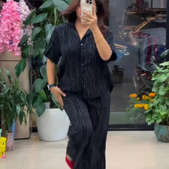 Designer Pure Linen Co-ord Set
