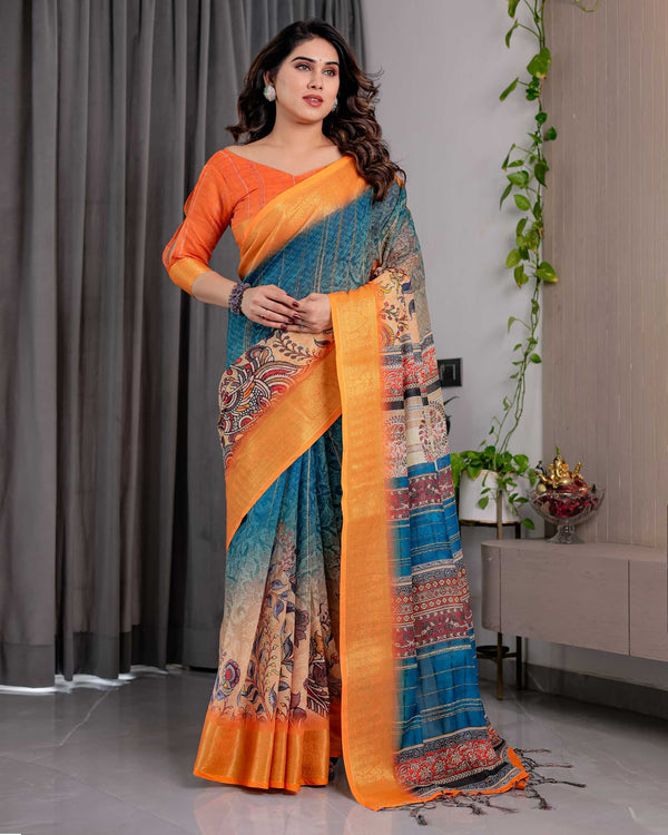 Premium Designer Linen  Saree