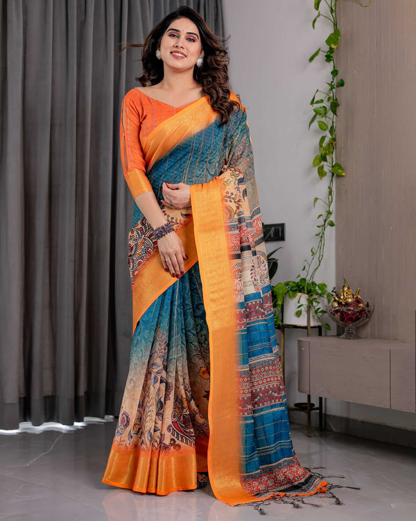 Premium Designer Linen  Saree