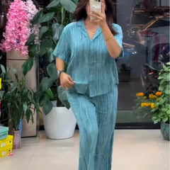 Designer Pure Linen Co-ord Set