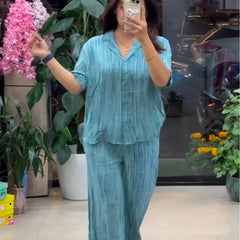 Sky Pure Linen Co-ord Set