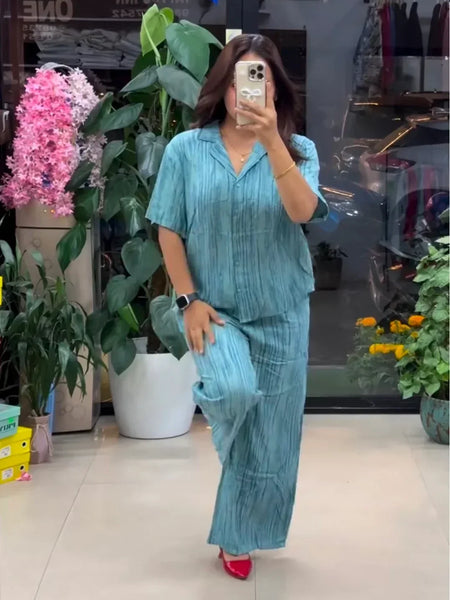 Sky Pure Linen Co-ord Set