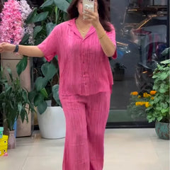 Designer Pure Linen Co-ord Set