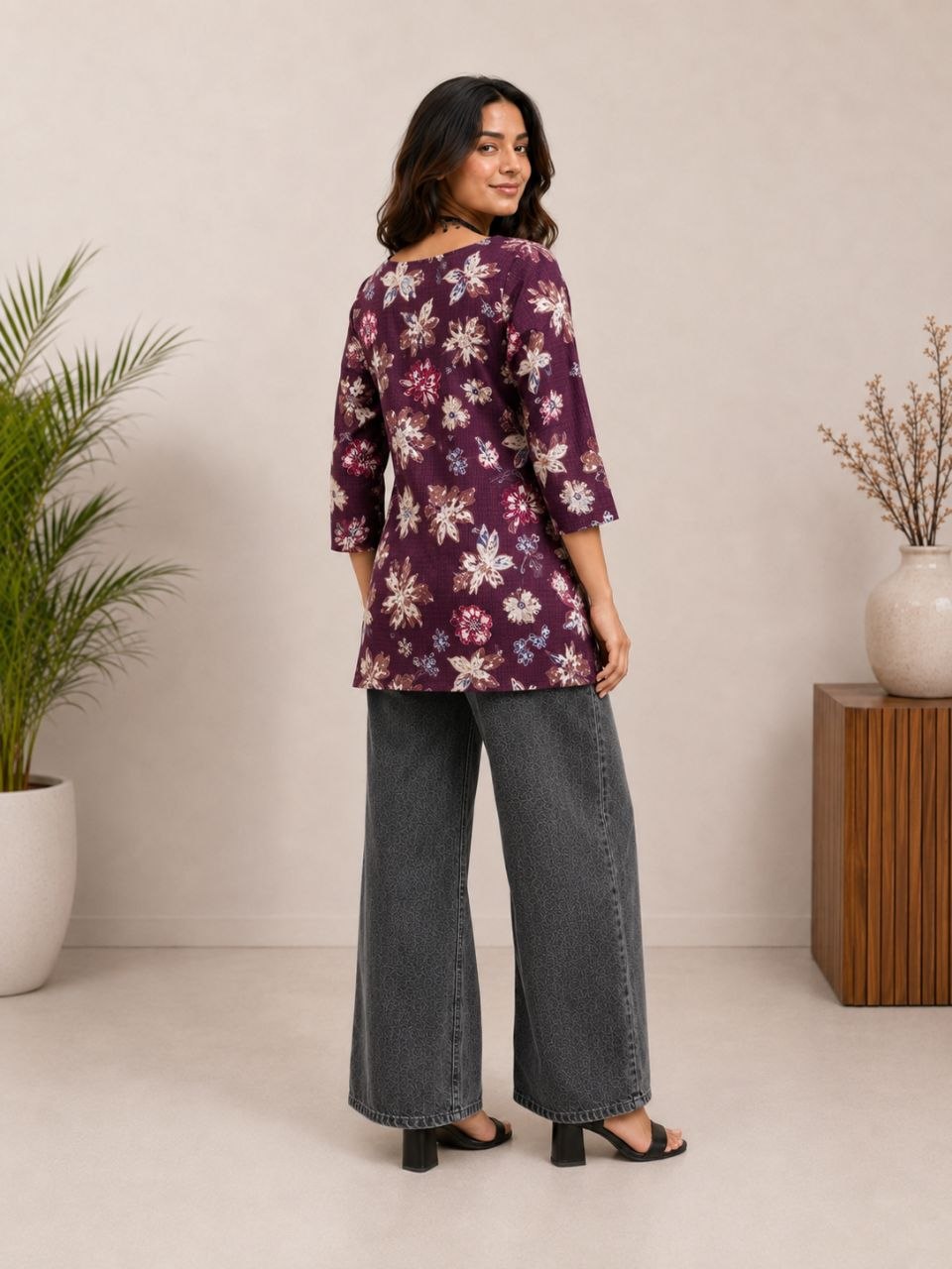 Office Wear Tunic Set Combo ( 4 Pieces)