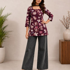 Office Wear Tunic Set Combo ( 4 Pieces)