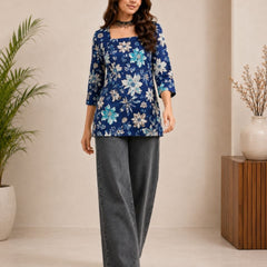Office Wear Tunic Set Combo ( 4 Pieces)