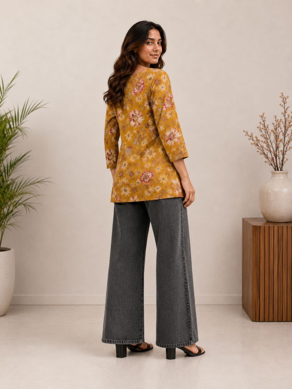 Office Wear Tunic Set Combo ( 4 Pieces)