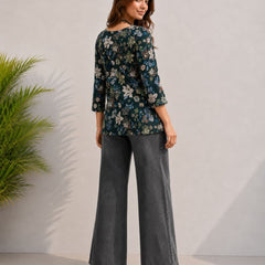 Office Wear Tunic Set Combo ( 4 Pieces)