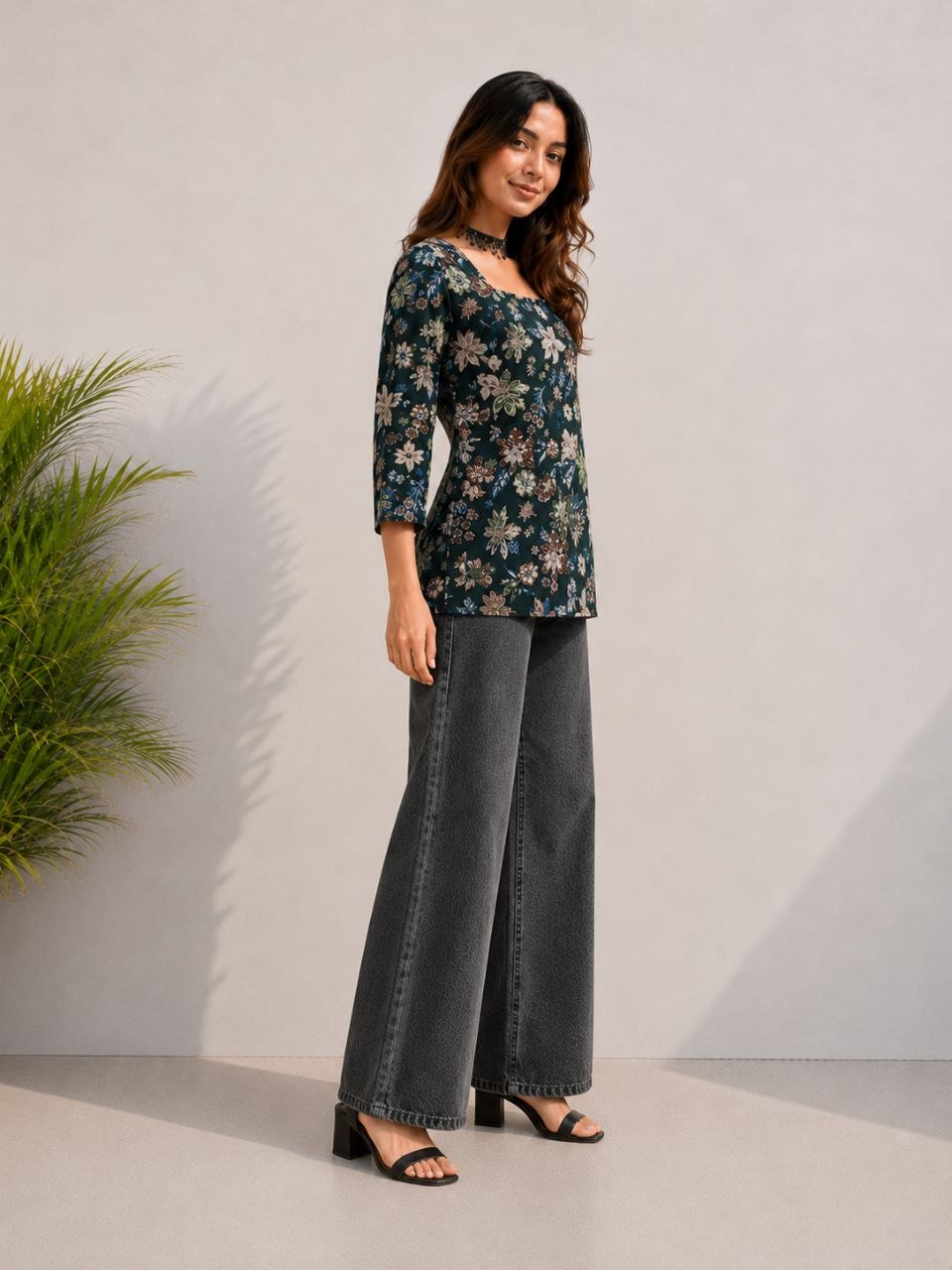 Office Wear Tunic Set Combo ( 4 Pieces)