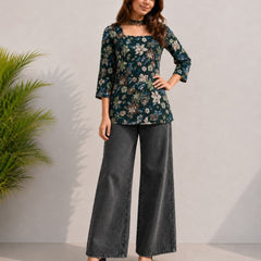 Office Wear Tunic Set Combo ( 4 Pieces)
