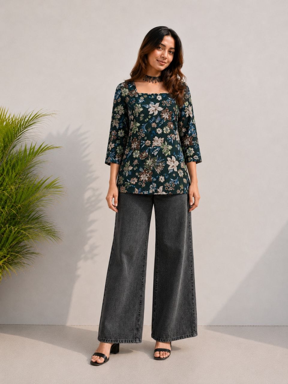 Office Wear Tunic Set Combo ( 4 Pieces)